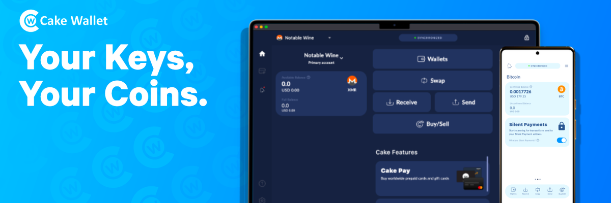 Welcome to Cake Wallet